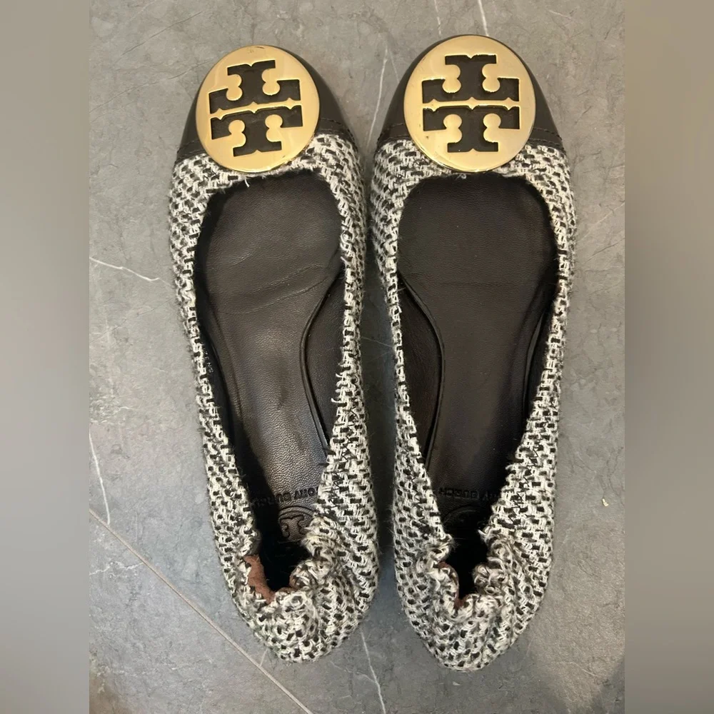 Tory Burch Tweed Ballet Flats
